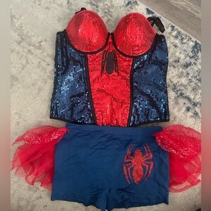 Marvel Spider-Man Superhero Costume Red and Blue